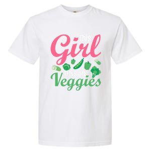 This Runs On Veggies Funny Veganism Vegan Funny Gift Garment-Dyed Heavyweight T-Shirt