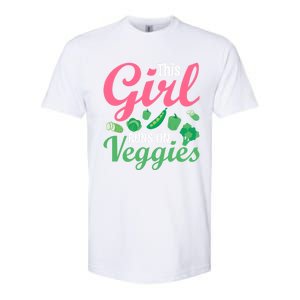 This Runs On Veggies Funny Veganism Vegan Funny Gift Softstyle CVC T-Shirt