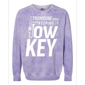 Trombone Keeping It Low Key Colorblast Crewneck Sweatshirt