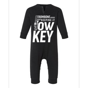 Trombone Keeping It Low Key Infant Fleece One Piece