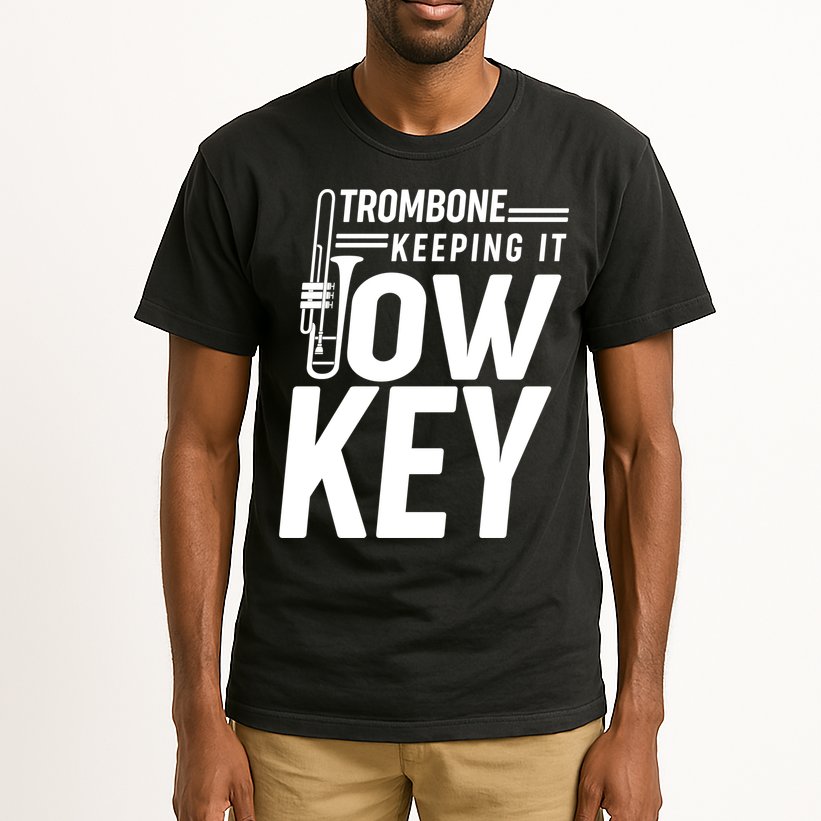 Trombone Keeping It Low Key Tall T-Shirt