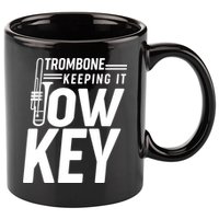 Trombone Keeping It Low Key 11oz C Handle Ceramic Mug