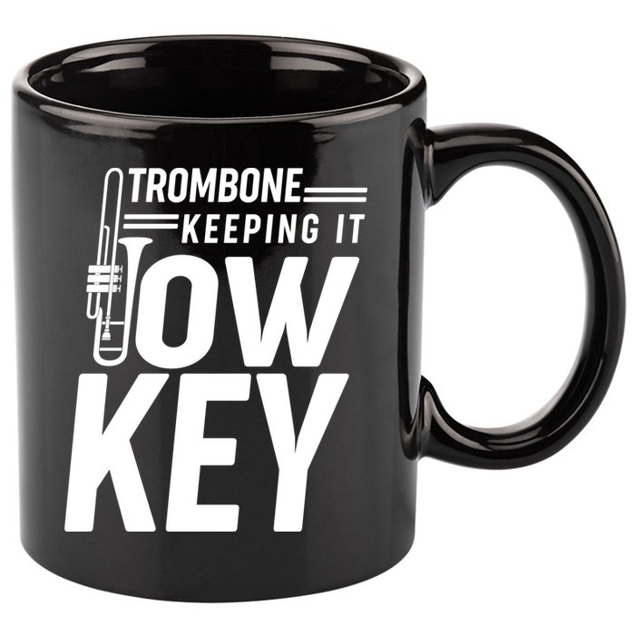 Trombone Keeping It Low Key 11oz C Handle Ceramic Mug