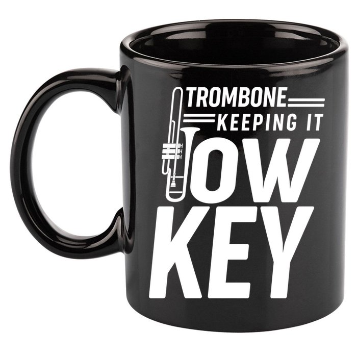 Trombone Keeping It Low Key 11oz C Handle Ceramic Mug