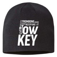 Trombone Keeping It Low Key Sustainable Beanie