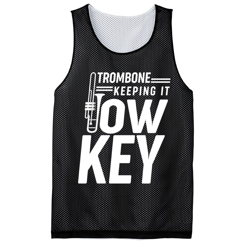 Trombone Keeping It Low Key Mesh Reversible Basketball Jersey Tank