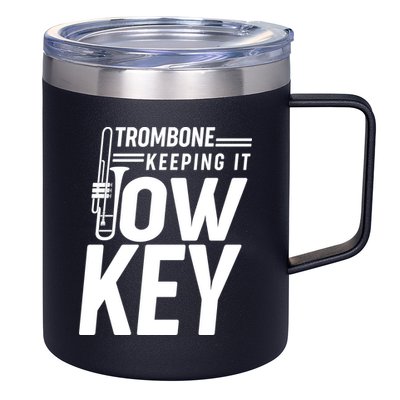 Trombone Keeping It Low Key 12oz Stainless Steel Coffee Mug