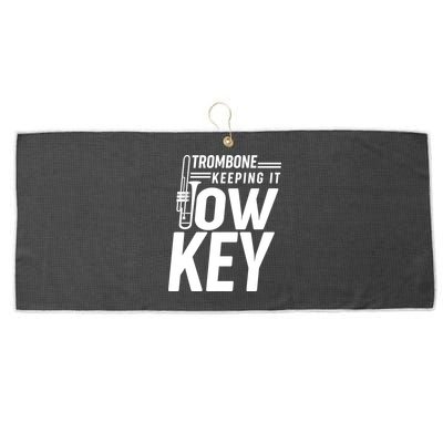 Trombone Keeping It Low Key Large Microfiber Waffle Golf Towel