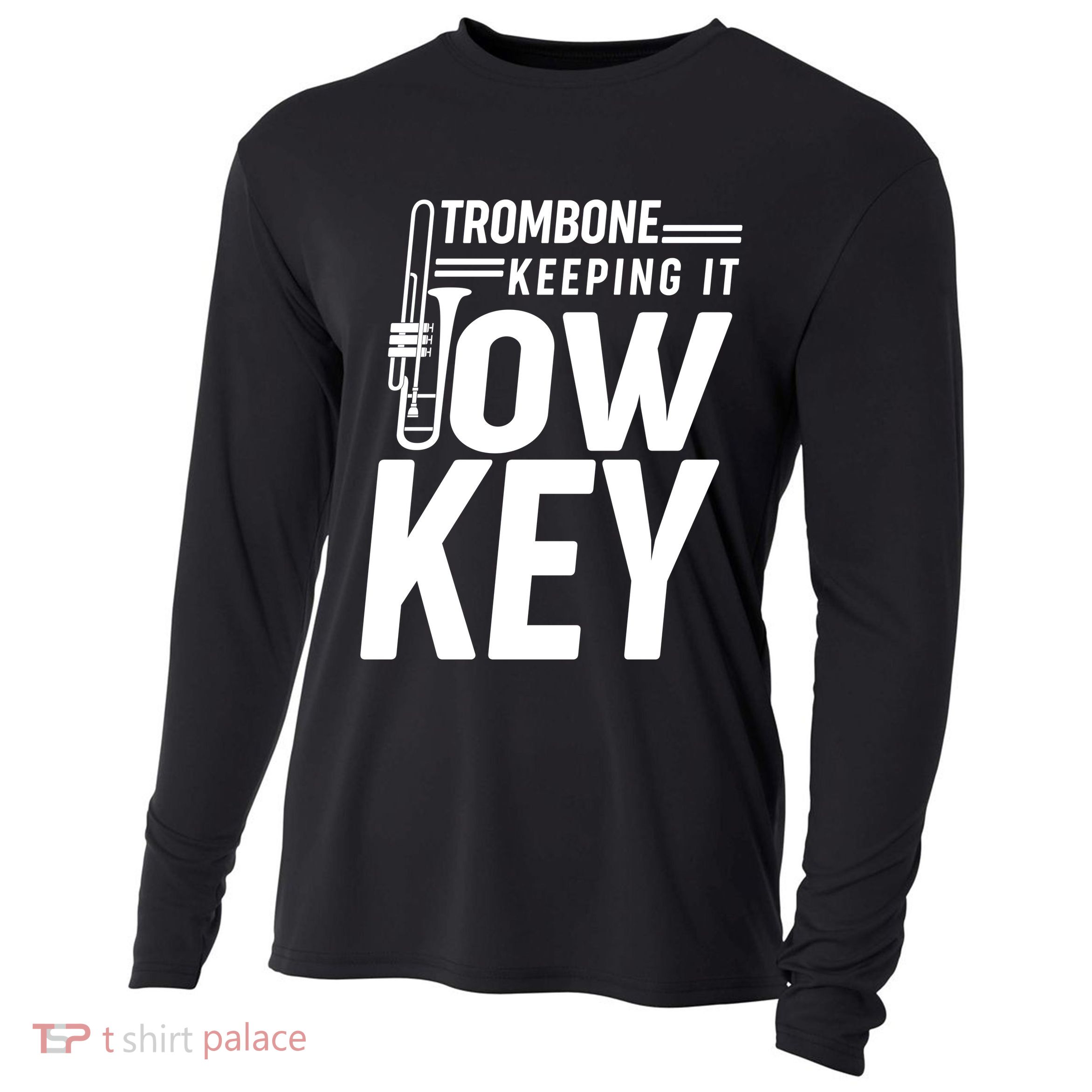 Trombone Keeping It Low Key Cooling Performance Long Sleeve Crew