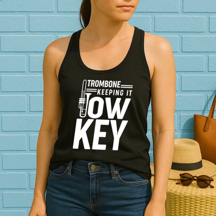 Trombone Keeping It Low Key Womens Tank Top