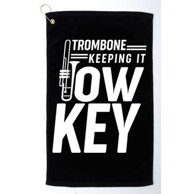 Trombone Keeping It Low Key Golf Towel