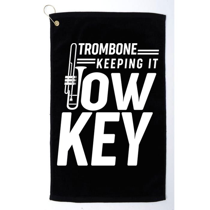 Trombone Keeping It Low Key Golf Towel
