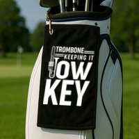 Trombone Keeping It Low Key Golf Towel