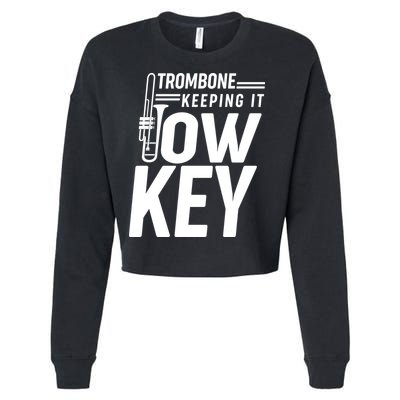Trombone Keeping It Low Key Cropped Pullover Crew