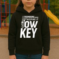Trombone Keeping It Low Key Kids Hoodie
