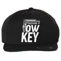 Trombone Keeping It Low Key Wool Snapback Cap