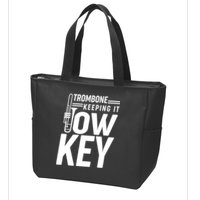 Trombone Keeping It Low Key Zip Tote Bag