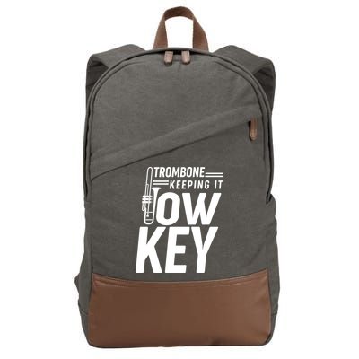 Trombone Keeping It Low Key Cotton Canvas Backpack