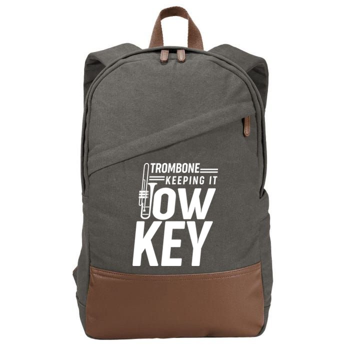 Trombone Keeping It Low Key Cotton Canvas Backpack