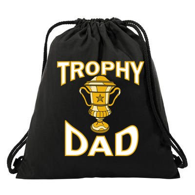 Trophy Dad Drawstring Bag