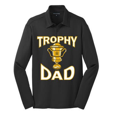 Trophy Dad Silk Touch Performance Long Sleeve Polo