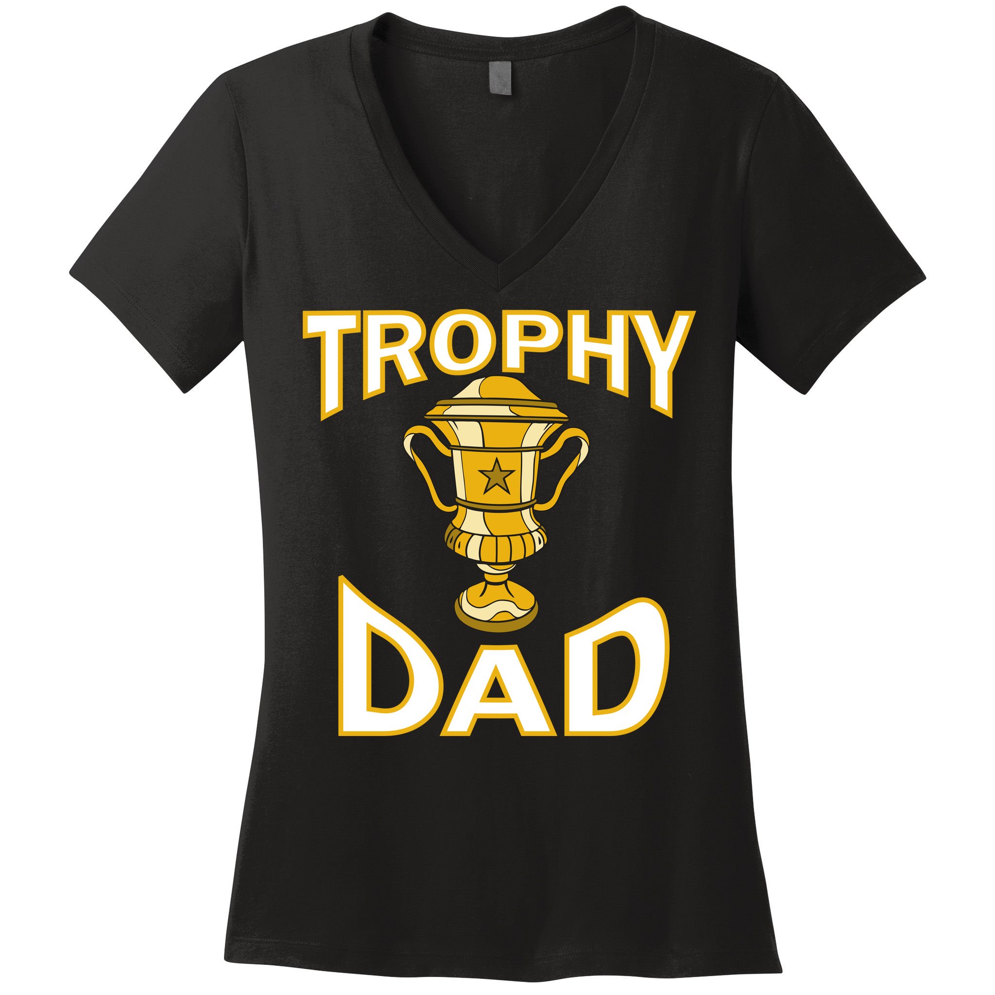 Trophy Dad Women's V-Neck T-Shirt