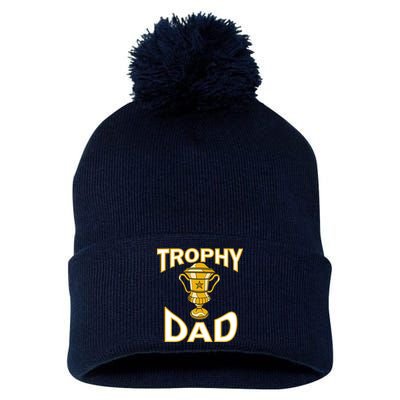 Trophy Dad Pom Pom 12in Knit Beanie