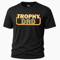 Trophy Dad Funny Retro Cooling Performance Crew T-Shirt