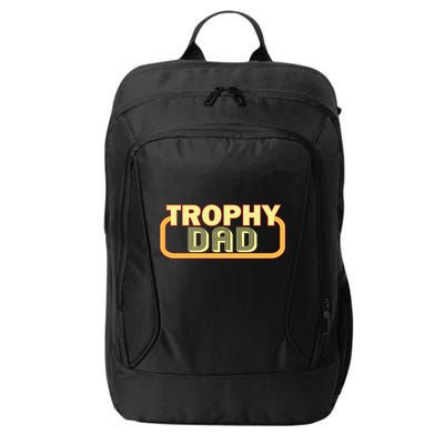 Trophy Dad Funny Retro City Backpack