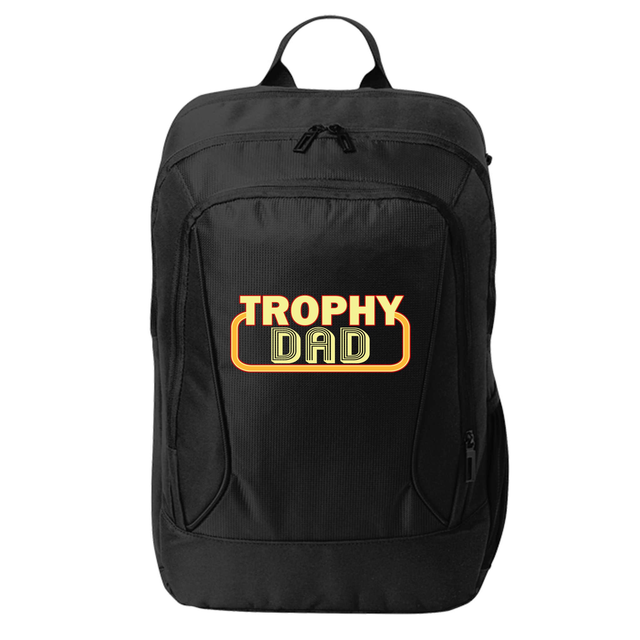 Trophy Dad Funny Retro City Backpack