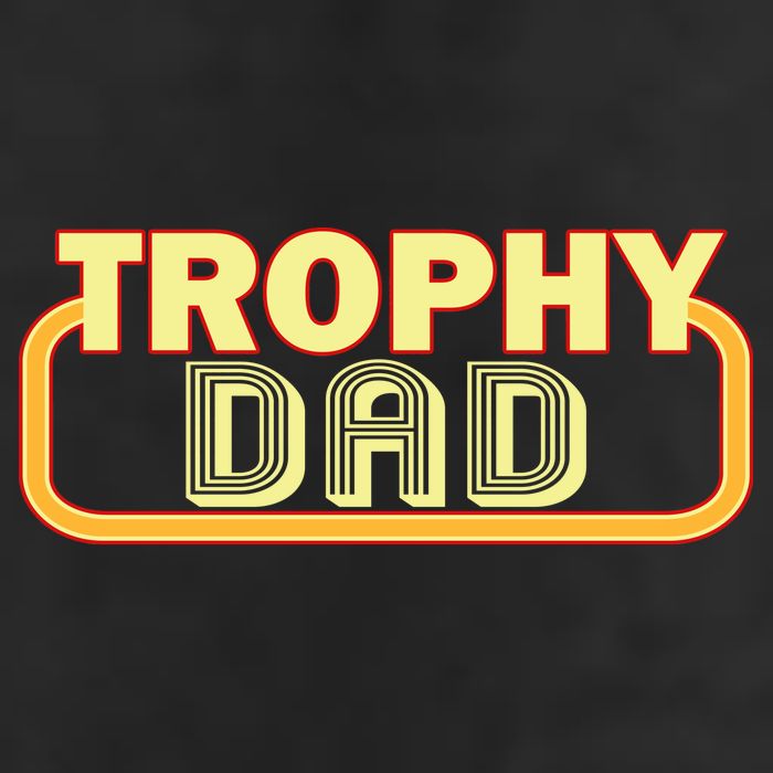 Trophy Dad Funny Retro Golf Towel