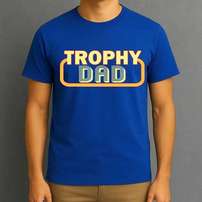 Trophy Dad Funny Retro T-Shirt