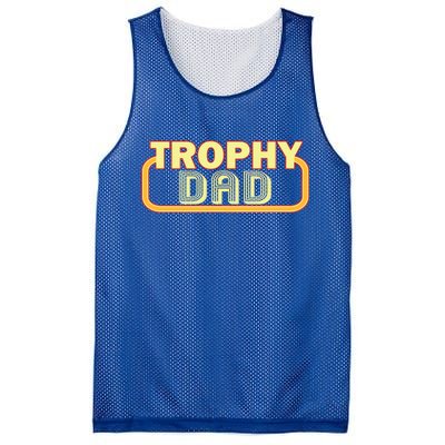 Trophy Dad Funny Retro Mesh Reversible Basketball Jersey Tank