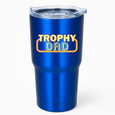 Trophy Dad Funny Retro Tumbler