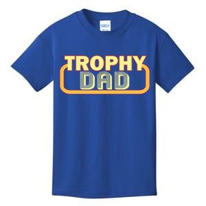 Trophy Dad Funny Retro Kids T-Shirt