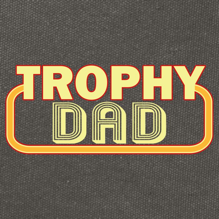 Trophy Dad Funny Retro Cotton Canvas Backpack