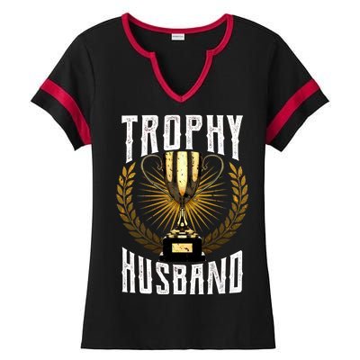 Trophy Husband Ladies Halftime Notch Neck Tee