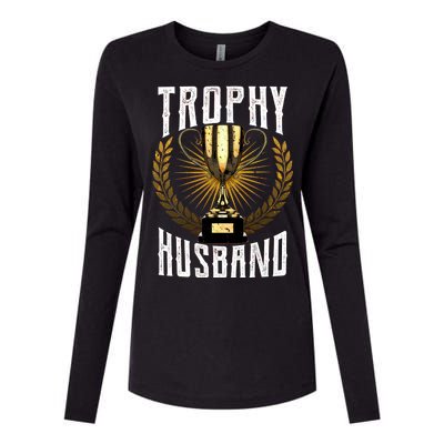 Trophy Husband Womens Cotton Relaxed Long Sleeve T-Shirt