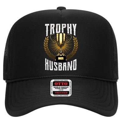 Trophy Husband High Crown Mesh Back Trucker Hat