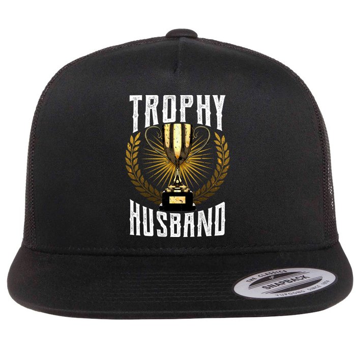 Trophy Husband Flat Bill Trucker Hat