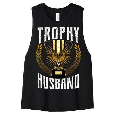 Trophy Husband Women's Racerback Cropped Tank