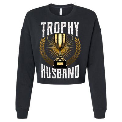 Trophy Husband Cropped Pullover Crew