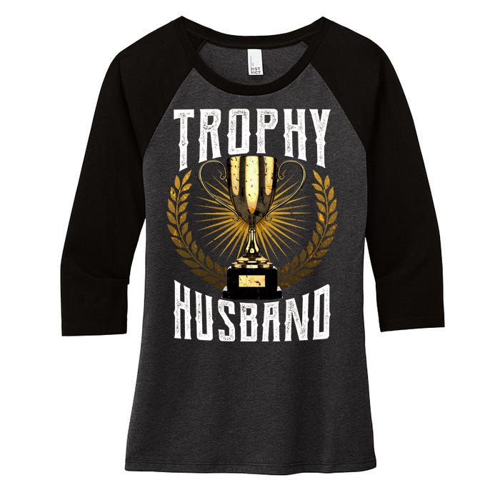 Trophy Husband Women's Tri-Blend 3/4-Sleeve Raglan Shirt