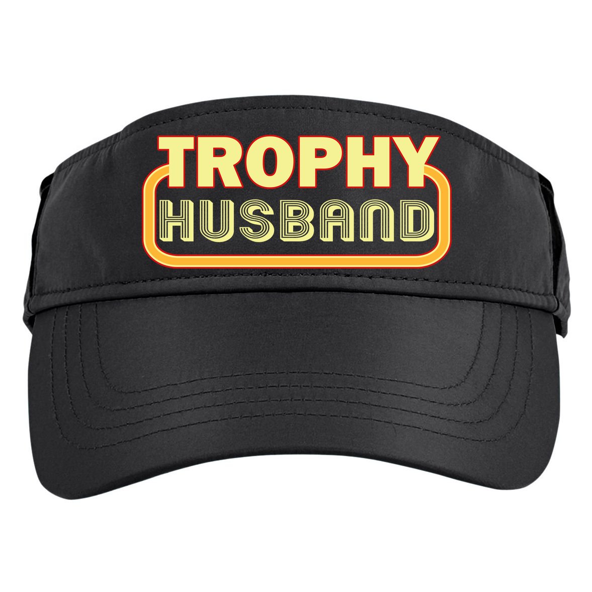 Trophy Husband Funny Retro Adult Drive Performance Visor