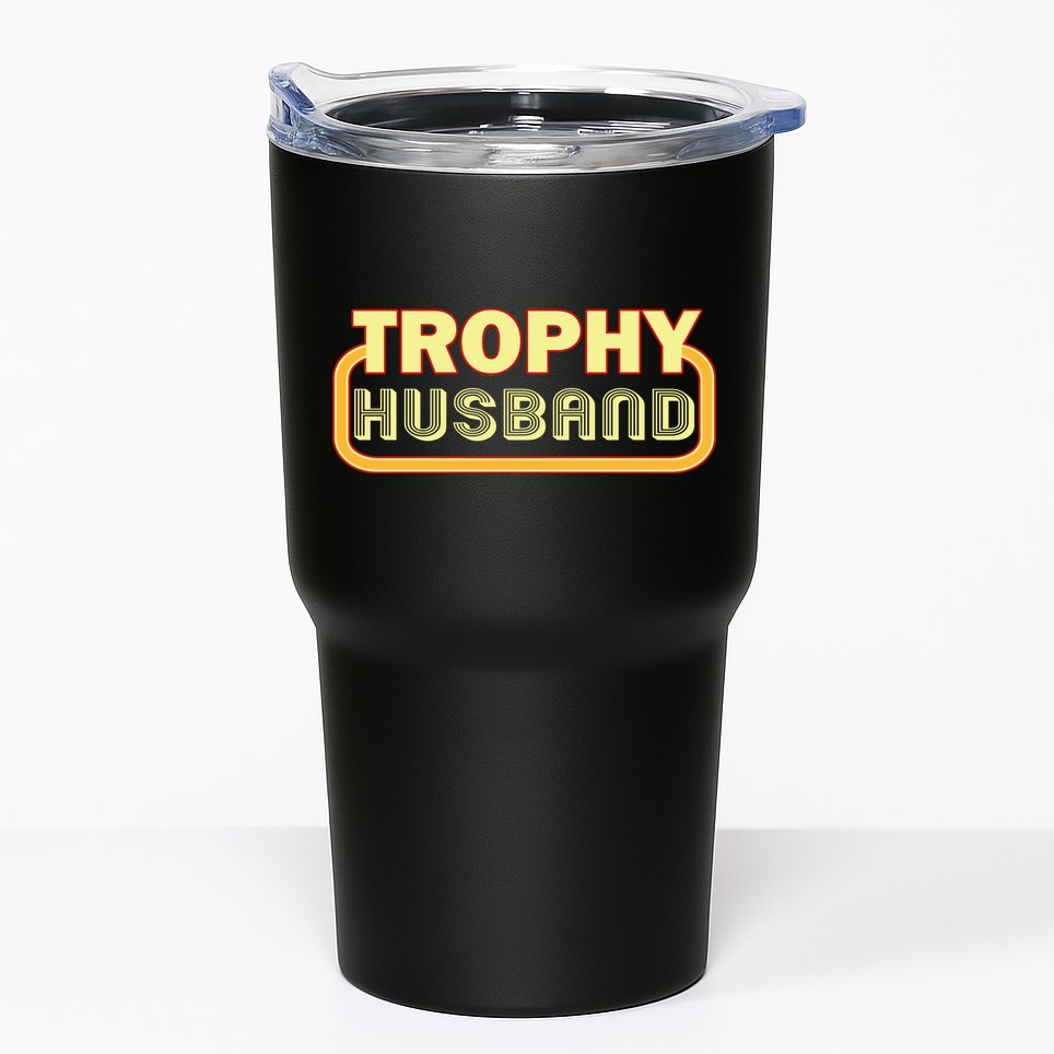 Trophy Husband Funny Retro Tumbler
