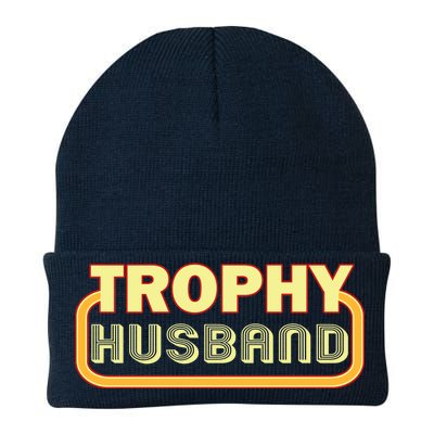 Trophy Husband Funny Retro Knit Cap Winter Beanie