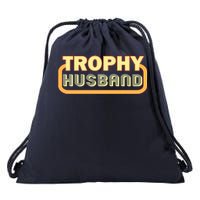 Trophy Husband Funny Retro Drawstring Bag