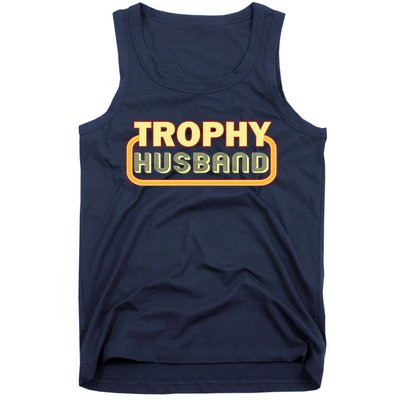 Trophy Husband Funny Retro Tank Top