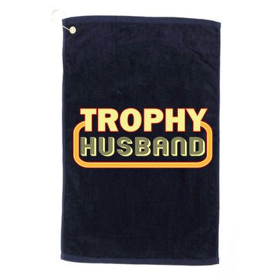 Trophy Husband Funny Retro Golf Towel