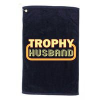 Trophy Husband Funny Retro Golf Towel